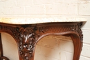 Louis XV style console in Oak, France 19th century