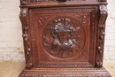 Hunt style Cabinet in Oak, France 19th century