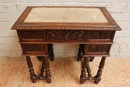 Renaissance style Desk in Oak, France 19th century