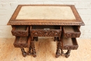 Renaissance style Desk in Oak, France 19th century