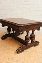 Renaissance style Desk in Oak, Belgium 19th century