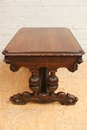 Renaissance style Desk in Oak, Belgium 19th century