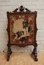 Renaissance style Fire screen in Oak, France 19th century