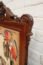 Renaissance style Fire screen in Oak, France 19th century