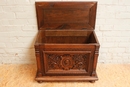 Renaissance style Trunk in Oak, France 19th century