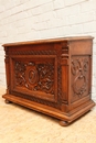 Renaissance style Trunk in Oak, France 19th century