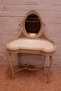 Louis XVI style Vanity in paint wood, France 1900