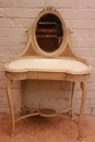 Louis XVI style Vanity in paint wood, France 1900