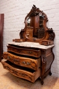 Louis XV style Bedroom in Walnut, France 19th century