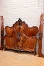 Louis XV style Bedroom in Walnut, France 19th century