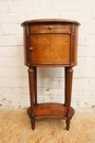 Louis XVI style Nightstand in mahogany and bronze, France 1900