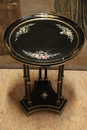 style Flower table in paint wood, France 1920