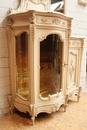 Louis XV style Display cabinet in paint wood, France 19th century