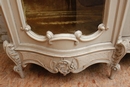 Louis XV style Display cabinet in paint wood, France 19th century