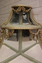 Louis XVI style Corner cabinet in paint wood, France 19th century
