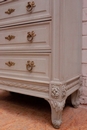 Louis XVI style Secretary desk in paint wood, France 19th century