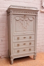 Louis XVI style Secretary desk in paint wood, France 19th century