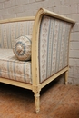 Louis XVI style Sofa in paint wood, France 1900