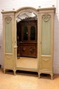 Transition Louis XV/Louis XVI style Bedroom in paint wood, France 19th century