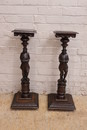 Breton style Pedestals in chestnut, France 1900