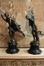 style Bronze in Bronze and marble, France 19th century