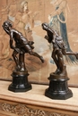 style Bronze in Bronze and marble, France 19th century