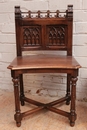 Gothic style Chairs in Walnut, France 19th century