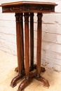 Gothic style Pedestals in Walnut, France 19th century