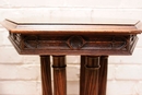 Gothic style Pedestals in Walnut, France 19th century
