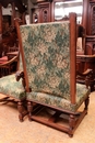 Renaissance style Arm chairs in Walnut, France 19th century