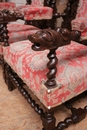 Hunt style Arm chairs in Oak, France 19th century