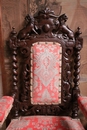 Hunt style Arm chairs in Oak, France 19th century
