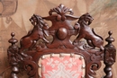 Hunt style Arm chairs in Oak, France 19th century
