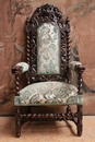 Hunt style Arm chairs in Oak, France 19th century