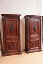 Hunt style Bookcases in Oak, France 19th century