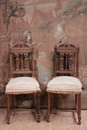 Renaissance style Chairs in Walnut, France 19th century