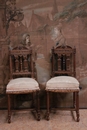 Renaissance style Chairs in Walnut, France 19th century