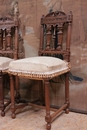 Renaissance style Chairs in Walnut, France 19th century