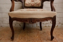 Louis XV style in Walnut, France 1900