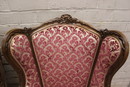 Louis XV style Bergeres in Walnut, France 19th century