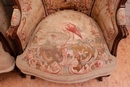 Louis XV style Bergeres in Walnut, France 19th century