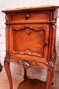 Louis XV style Nightstands in Walnut, France 19th century