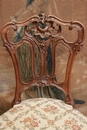 Louis XV style Chairs in Walnut, France 19th century