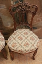 Louis XV style Chairs in Walnut, France 19th century