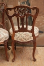 Louis XV style Chairs in Walnut, France 19th century