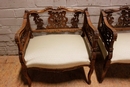 Louis XV style Seats in Walnut, France 1900