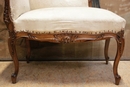 Louis XV style Benches in Walnut, France 19th century