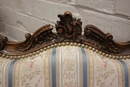 Louis XV style Bergeres in Walnut, France 19th century