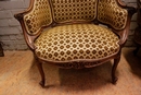 Louis XV style Marquises in Walnut, France 19th century