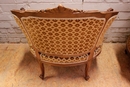 Louis XV style Marquises in Walnut, France 19th century
